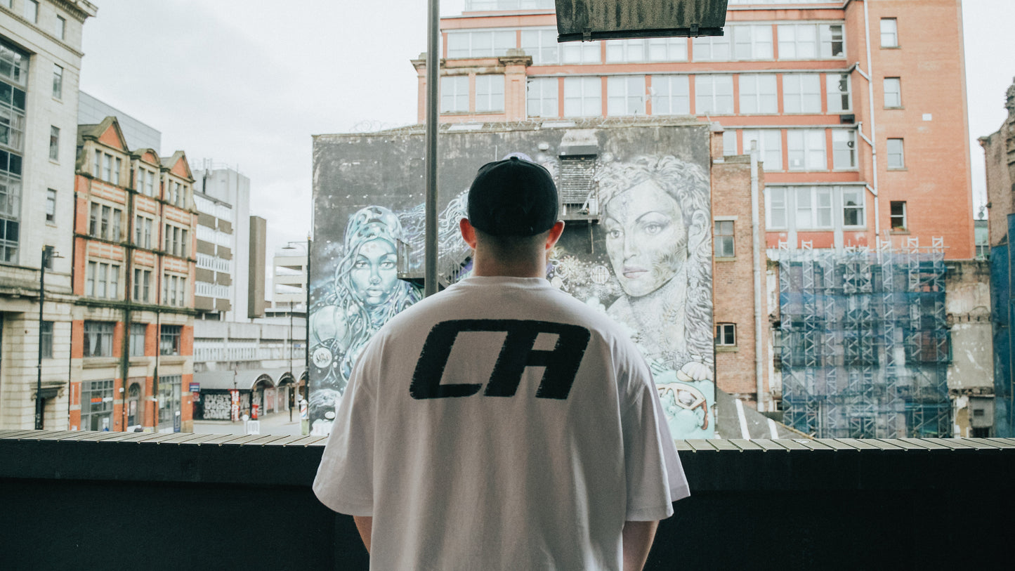 The Follow Up White Oversized Tee