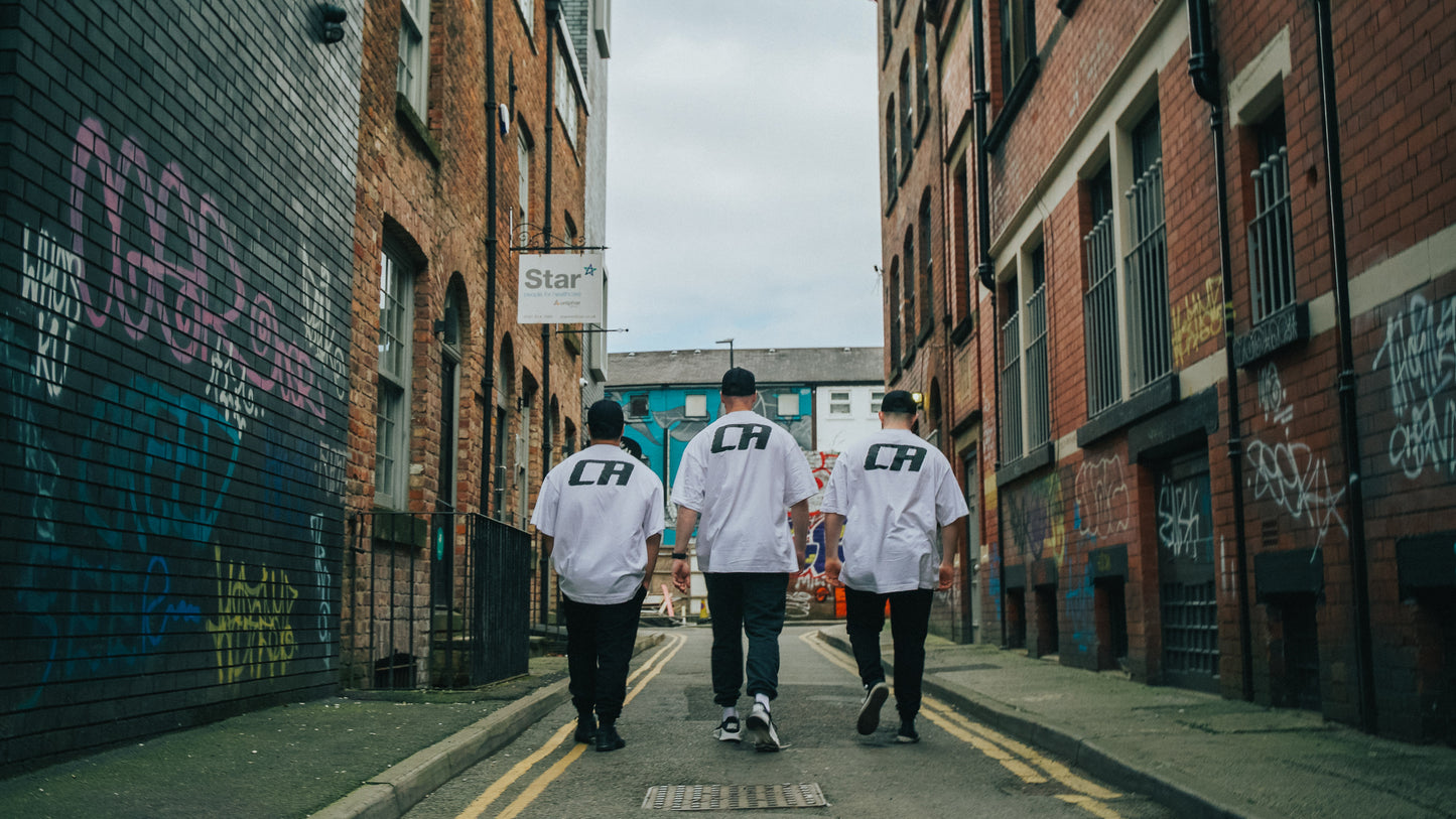 The Follow Up White Oversized Tee