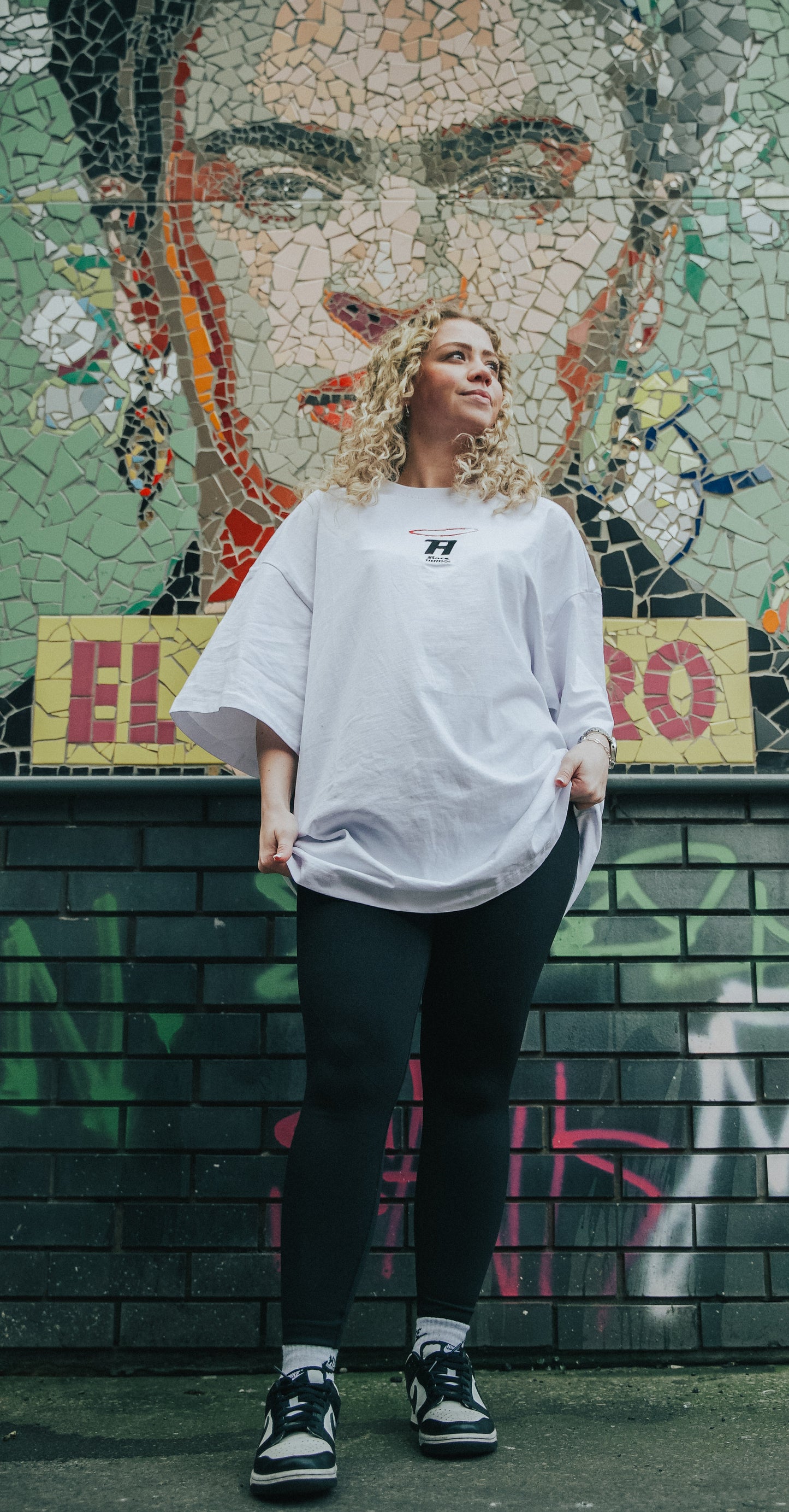 The Follow Up White Oversized Tee