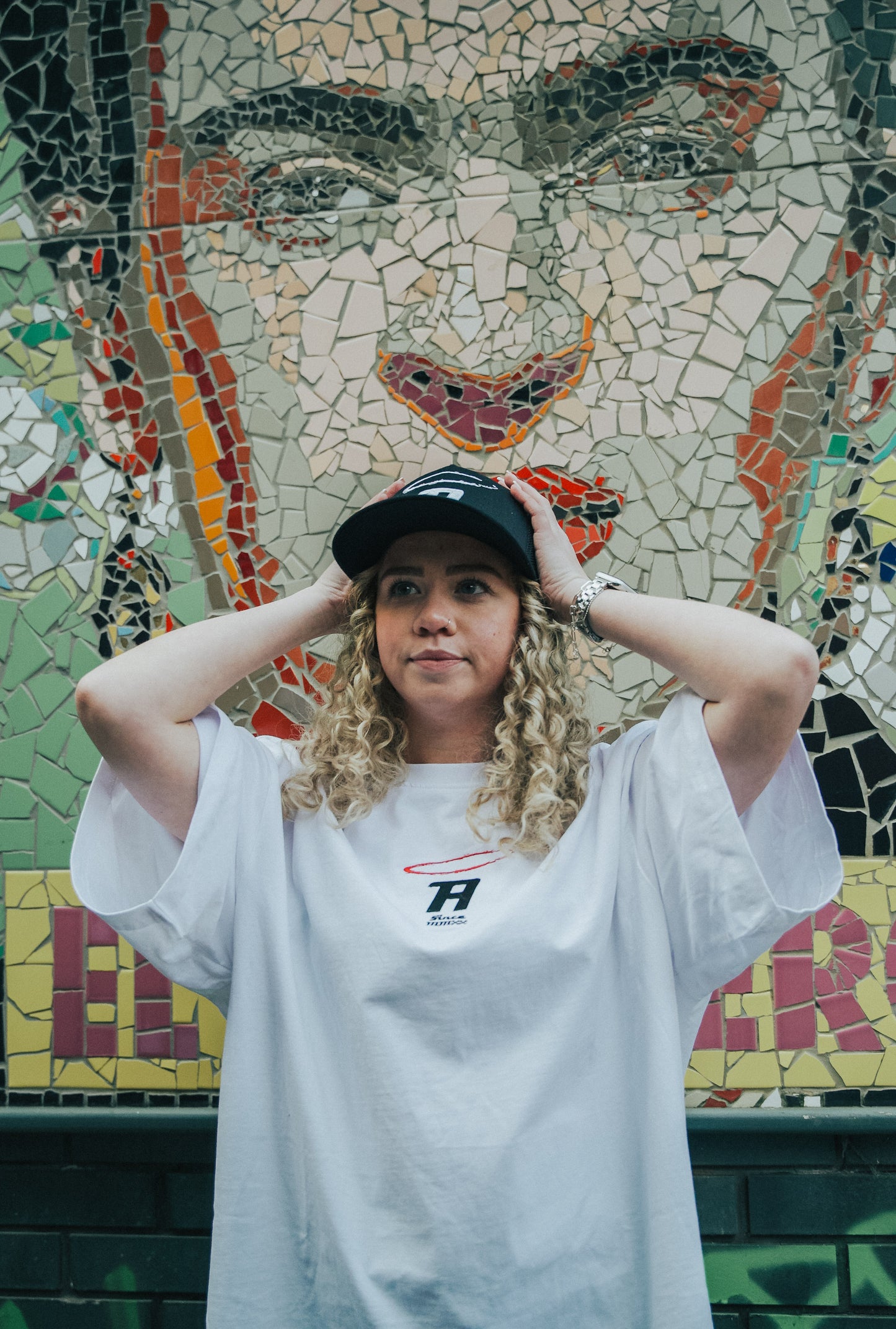 The Follow Up White Oversized Tee