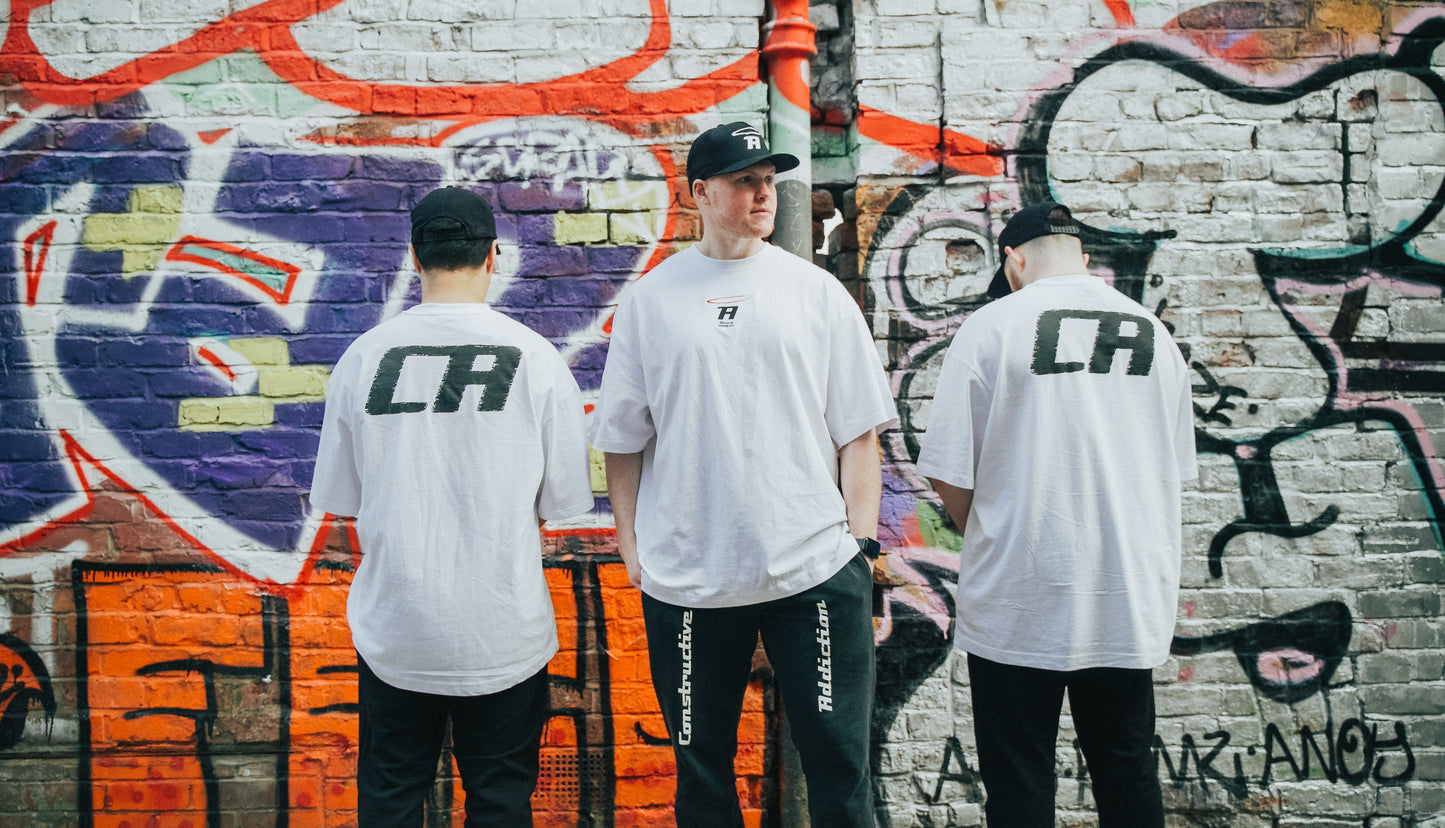 The Follow Up White Oversized Tee